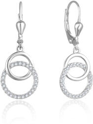 Beneto Stílusos bronz fülbevaló cirkónium kövekkel AGUC2707