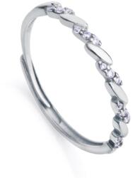 Viceroy Minimalista ezüst gyűrű cirkónium kövekkel Clasica 13157A013 55 mm