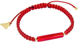 Lampglas Védő karkötő 24 karátos arannyal Shamballa Red LineLampglas gyöngyből BSHX4