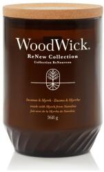 WoodWick Illatgyertya ReNew nagy üveg Incense & Myrrh 368 g