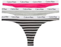 Calvin Klein 3 PACK - női tanga PLUS SIZE QD3800E-658 3XL
