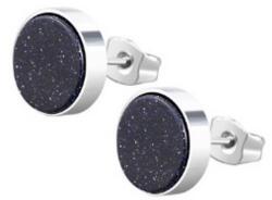 Troli Divatos acél fülbevaló fekete kristályokkal VABXYE005 - vivantis