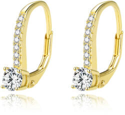 Beneto Gyengéd aranyozott fülbevaló cirkónium kővel AGUC1955-GOLD