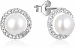 Beneto Gyengéd ezüst fülbevalók valódi gyöngyökkel AGUP2091P