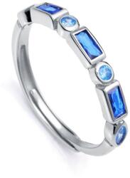 Viceroy Gyönyörű ezüst gyűrű kék cirkónium kövekkel 9121A0 55 mm