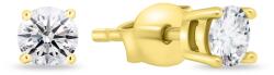 Brilio Minimalista sárga arany bedugós fülbevaló cirkónium kövekkel EA975YAU - vivantis