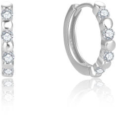 Beneto Gyengéd ezüst fülbevaló átlátszó cirkónium kövekkel AGUC2714