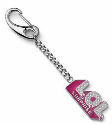 L. O. L. Surprise! Acél lányos medál kulcstartóra kristályokkal LOL Logo L5010STLOL