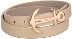 Paul Hewitt Dupla bőr karkötő bronz horgonnyal PH-WB-R-22 37, 5 cm