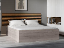 BELLA ágy 160x200 cm, szarvasgomba tölgy Ágyrács: Léces ágyrács, Matrac: Somnia matrac 18 cm