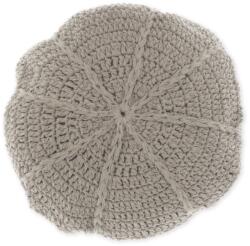  DORA kerek díszpárna 45 cm, szürke