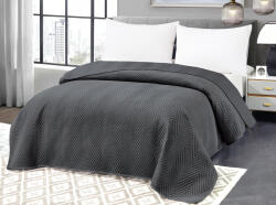  ARROW VELVET sötétszürke bársony ágytakaró mintával Méret: 220 x 240 cm