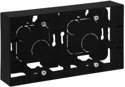 Legrand 863598 Niloé Step kettős kiemelődoboz, fekete (863598) - lumenet