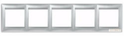 Legrand 770155 Valena 5-ös keret, vízszintes, alumínium (770155)