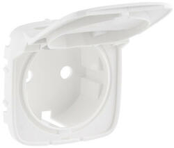 Legrand 754845 Valena Allure 2P+F csatlakozóaljzat burkolat, csapfedeles, fehér (754845) - lumenet