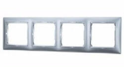 Legrand 770154 Valena 4-es keret, vízszintes, alumínium (770154)