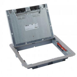 Legrand 88004 Standard rozsdamentes acél fedél 12/18 modulos standard padlódobozhoz, max. 8mm burkolattal (088004)