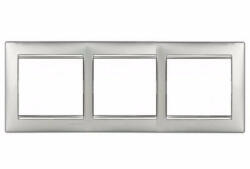 Legrand 770353 Valena alumínium / ezüst, 3-as vízszintes keret (770353)