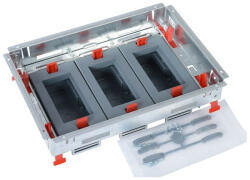 Legrand Standard 12 (3x4) modulos, horizontális, állítható magasságú standard padlódoboz, Mosaic-kal szerelvényezhető - 88020 (088020)