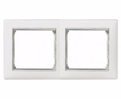Legrand 770492 Valena 2-es keret, tetszőleges fehér/ezüst (770492)