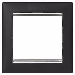 Legrand Valena fekete / ezüst, 1-es keret, keret, LEG770391 (770391)