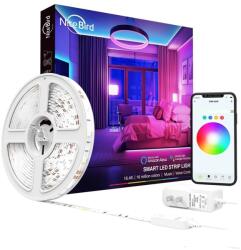 NiteBird Okos LED Szalagkészlet Smart NiteBird SL3 LED , Wi-Fi, 2 x 5 méter, Alkalmazásvezérlés, Zene érzékelő