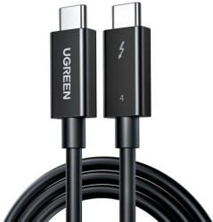 UGREEN Cablu Date UGREEN USB C - USB C Thunderbolt 4 100W 8K 60Hz 40Gb/s 80cm Negru (6957303833894)