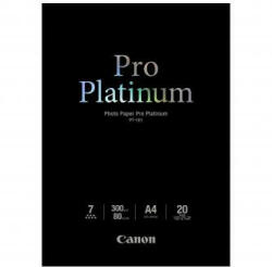 Canon Photo Paper Pro Platinum, PT-101 A4, hârtie foto, lucioasă, 2768B016, albă, A4, 300 g/m2, 20 buc, jet de cerneală