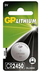 GP Batteries Baterie buton cu litiu, CR2450, 3V, GP, blister, 1 pachet Baterii de unica folosinta