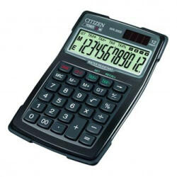 Citizen Calculator Citizen WR3000, negru, desktop cu calcul TVA, douăsprezece cifre, rezistent la apă, rezistent la praf, oprire automată