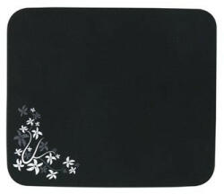  Mouse pad, editie Flower, suprafata moale, negru, 25x21, 50 cm Mouse pad