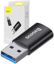 Baseus ZJJQ000101 Ingenuity USB-A - USB-C OTG adapter, fekete