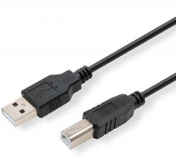 Logo USB kábel (2.0), USB A csatlakozó - USB B csatlakozó, 5 m, fekete
