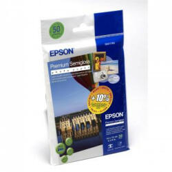Epson Premium Semigloss fotópapír, C13S041765, fotópapír, fényes, fehér, 10x15cm, 4x6", 251 g/m2, 50 db, tintasugaras fotópapír