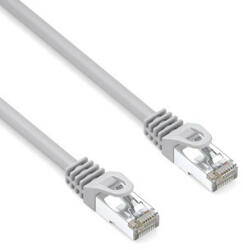 Neutralle Cablu LAN de rețea S/FTP patchcord, Cat. 6a, RJ45 tată - RJ45 tată, 3 m, ecranat dublu, LSOH, gri, 10 Gb/s, economic