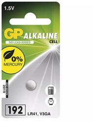 GP Batteries GP Eldobható lúgos elem LR41, 1 db-os csomag