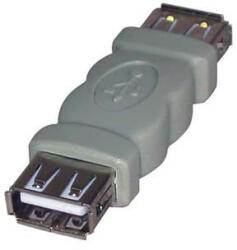  Conector USB, (2.0), USB A mamă - USB A mamă, gri, 5891