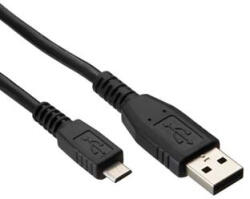  USB kábel (2.0), USB A hím - microUSB hím, 1, 8 m, fekete