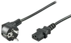  Cablu de alimentare 230V, CEE7 (priza) - C13, 1m, omologat VDE, negru