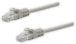 Neutralle LAN hálózati kábel UTP patchkábel, Cat. 5e, RJ45 csatlakozó - RJ45 csatlakozó, 5 m, árnyékolatlan, szürke, tiszta réz, gazdaságos, gazdaságos