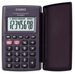 Casio Calculator Casio HL 820LV BK, negru, buzunar, opt cifre