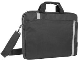 Defender Laptop táska 16", Fényes, fekete poliészter, fényvisszaverő elemekkel Defender típus