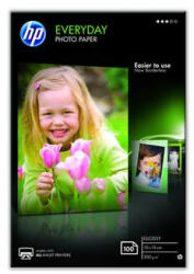 HP Everyday Photo Paper, fényes, CR757A, fotópapír, fényes, fehér, 10x15cm, 4x6", 200 g/m2, 100 db, tintasugaras papír