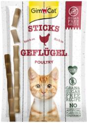 GimCat Sticks Poultry 10 buc. Gustare pentru pisici adulte, cu pui