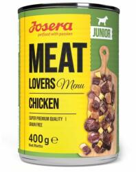 Josera Meat Lovers Junior Menu hrana cu pui pentru catelusi 400g