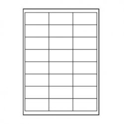 Logo Logós címkék 66mm x 33, 8mm, A4, matt, fehér, 24 címke, 140g/m2, 10 darabos csomag, tintasugaras és lézernyomtatókhoz