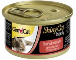 GimCat Shiny Cat Tuna&Salmon in Jelly 70g Hrana umeda pisica adulta, ton si somon in aspic