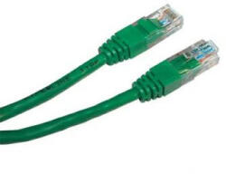 LAN hálózati kábel UTP patchkábel, Cat. 5e, RJ45 csatlakozó - RJ45 csatlakozó, 3 m, árnyékolatlan, zöld, gazdaságos