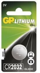GP Batteries Baterie litiu, buton, CR2032, 3V, GP, blister, 1 pachet Baterii de unica folosinta