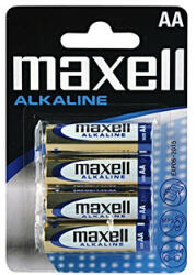 Maxell Baterie alcalină, AA (LR6), AA, 1, 5 V, Maxell, blister, pachet de 4 Baterii de unica folosinta